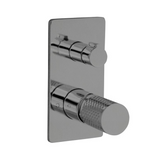 Linkware Gabe Wall Shower Bath Mixer W/ Divertor - Brushed Nickel